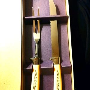Vintage Sheffield stainless steel serving set